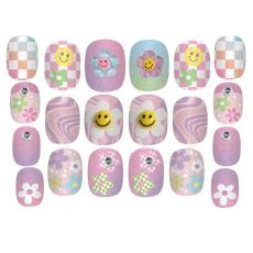 پک 20 تایی ناخن مصنوعی Nail Glitz مدل گل, image 2