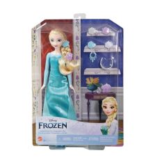 عروسک 30 سانتی پرنسس السا در حال آماده شدن برای مهمانی Disney Frozen, image 6