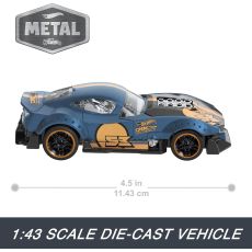 پک 2 تایی ماشین‌ های Hot Wheels سری Pull-Back Speeders مدل Muscle and Blown و Alpha Pursuit, image 2