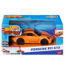 ماشین عقب کش Hot Wheels سری Pull-Back Speeders مدل Porsche 911 GT3, image 