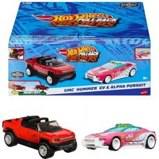 پک 2 تایی ماشین‌ های Hot Wheels سری Pull-Back Speeders مدل  GMC Hummer EVو Alpha Pursuit, تنوع: HPR91-Hummer, image 