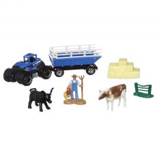 پک تریلر و تراکتور Match Box سری Hitch and Haul مدل Farm Trailer, تنوع: H1235-Farm Trailer, image 2