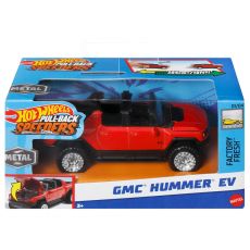ماشین عقب کش Hot Wheels سری Pull-Back Speeders مدل GMC Hummer EV قرمز, تنوع: HPT04-GMC Hummer EV, image 6