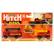 پک تریلر و ماشین آتشنشانی Match Box سری Hitch and Haul مدل Hazard Squad, تنوع: H1235-Hazard Squad, image 