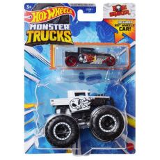 پک 2 تایی ماشین Hot Wheels سری Monster Truck مدل Bone Shaker سفید, تنوع: GRH81-Bone Shaker, image 3