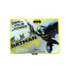 ست 45 در 1 کوله پشتی چرخدار 40 سانتی بتمن Batman, image 8