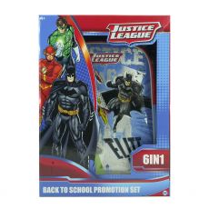 ست 6 در 1 کوله پشتی چرخدار 40 سانتی Justice League, image 2
