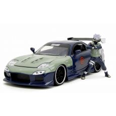 ماشین فلزی مزدا RX-7 1993 به همراه فیگور کاکاشی هاتاکه با مقیاس 1:24, تنوع: Kakashi Hatake-253255055, image 12