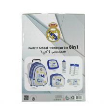 ست 6 در 1 کوله پشتی چرخدار 40 سانتی Real Madrid, image 16