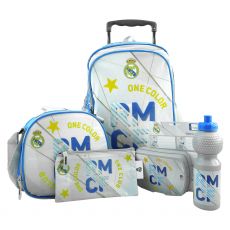 ست 6 در 1 کوله پشتی چرخدار 40 سانتی Real Madrid, image 6