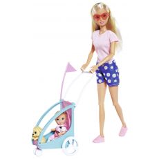 ست عروسک 29 سانتی Steffi Love مدل Bike Trailer به همراه کودک, image 3