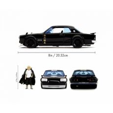 ماشین فلزی نیسان اسکای لاین GT-R 1971 به همراه فیگور مایکی با مقیاس 1:24, image 6