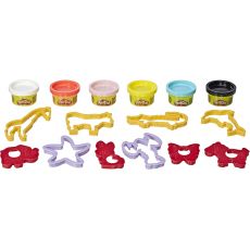 پک 6 تایی خمیربازی به همراه قالب حیوانات Play Doh, تنوع: E8530-Anima, image 3