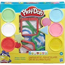 پک 6 تایی خمیربازی به همراه قالب اشکال Play Doh, تنوع: E8530-Shape, image 2