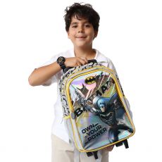 ست 45 در 1 کوله پشتی چرخدار 40 سانتی بتمن Batman, image 2