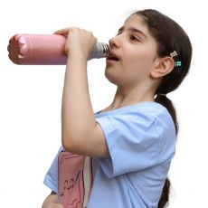 قمقمه آلومینیومی 500 میلی لیتری Cool Level مدل صوتی و آبی درخشان, image 4