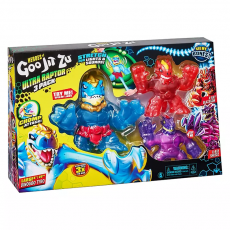 پک سه تایی عروسک های فشاری گو جیت زو Goo Jit Zu مدلUltra Raptor, image 2