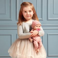 عروسک نوزاد 35 سانتی LullaBaby با لباس صورتی قلبی, image 3