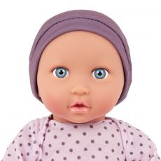عروسک نوزاد 35 سانتی LullaBaby با لباس یاسی خال خالی, image 6
