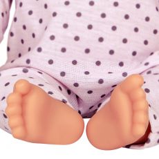 عروسک نوزاد 35 سانتی LullaBaby با لباس یاسی خال خالی, image 8