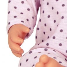 عروسک نوزاد 35 سانتی LullaBaby با لباس یاسی خال خالی, image 9