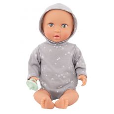 عروسک نوزاد 35 سانتی LullaBaby با لباس طوسی ستاره ای, image 