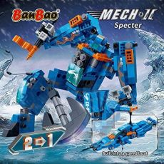 ربات ساختنی 2 در 1 آبی 291 قطعه Banbao, تنوع: 6318-Mech, image 5