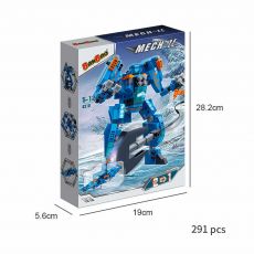 ربات ساختنی 2 در 1 آبی 291 قطعه Banbao, تنوع: 6318-Mech, image 6