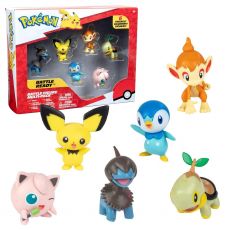 پک 6 تایی فیگور های پوکمون Pokemon سری Battle Ready, image 