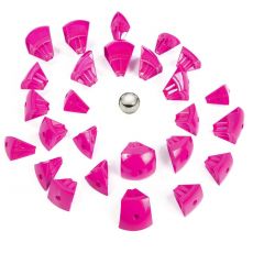 بازی مغناطیسی 55 قطعه‌ای جیومگ مدل KOR Pink, image 4