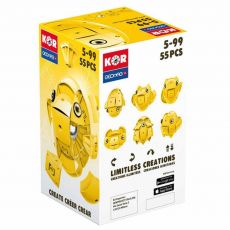 بازی مغناطیسی 55 قطعه‌ای جیومگ مدل Kor Yellow, image 