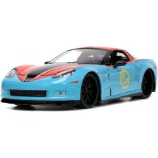 ماشین فلزی شورلت کوروت 2006 مدل Z06 و فیگور فلزی دکتر استرنج با مقیاس 1:24, image 7