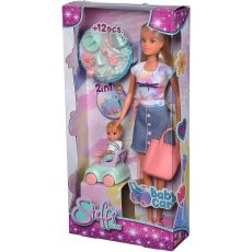 ست عروسک 29 سانتی Steffi Love مدل  Baby Carبه همراه کودک, image 7