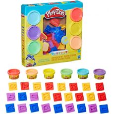 پک 6 تایی خمیربازی به همراه قالب حروف انگلیسی Play Doh, تنوع: E8530-Alphabet, image 