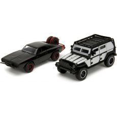 پک 2 تایی ماشین های فلزی Fast & Furious مدلDoms’s Dodge Charger  وTej's Jeep Wrangler با مقیاس 1:32, image 2