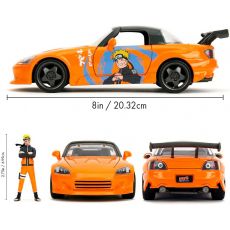ماشین فلزی هوندا 2001 مدل S2000 و فیگور فلزی ناروتو با مقیاس 1:24, تنوع: 253255084-Naruto, image 4