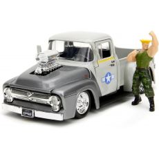 ماشین فلزی فورد 1956 مدل F-100 و فیگور فلزی Guile با مقیاس 1:24, تنوع: 253255057-Guile, image 6