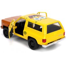 ماشین فلزی Chevy K5 Blazer 1980 و فیگور فلزی باب اسفنجی با مقیاس 1:32, image 9