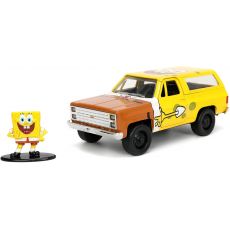ماشین فلزی Chevy K5 Blazer 1980 و فیگور فلزی باب اسفنجی با مقیاس 1:32, image 10
