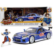ماشین فلزی مزدا 1993 مدل RX-7 و فیگور فلزی Chun-Li با مقیاس 1:24, تنوع: 253255062-ChunLi, image 