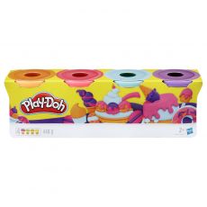 پک 4 تایی خمیربازی Play Doh (کرم - صورتی - آبی - بنفش), تنوع: B5517EU4-4 Colors Ice Cream, image 2