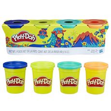 پک 4 تایی خمیربازی Play Doh (سرمه ای - سبز کم رنگ - سبز پر رنگ - نارنجی), تنوع: B5517EU4-4 Colors Prehistory, image 