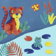 پک 4 تایی خمیربازی Play Doh (سرمه ای - سبز کم رنگ - سبز پر رنگ - نارنجی), تنوع: B5517EU4-4 Colors Prehistory, image 5