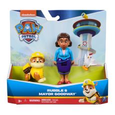 ست فیگورهای رابل و شهردار گودوی سگ های نگهبان Paw Patrol, تنوع: 6070734-Rubble, image 5