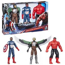 پک 3 تایی ابرقهرمانان 28 سانتی مارول سری Captain America Brave New World, image 