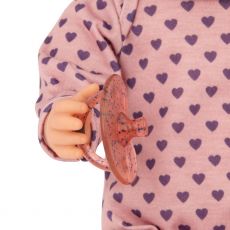 عروسک نوزاد 35 سانتی LullaBaby با لباس گلبهی قلبی, image 7