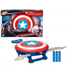 سپر نرف Nerf کاپیتان آمریکا Skyshot Blaster مارول, image 