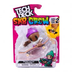 اسکیت انگشتی و فیگور تک دک Tech Deck مدل SK8 Crew سری 2 با کلاه بنفش, image 