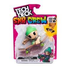 اسکیت انگشتی و فیگور تک دک Tech Deck مدل SK8 Crew سری 2 با کلاه سبز, image 