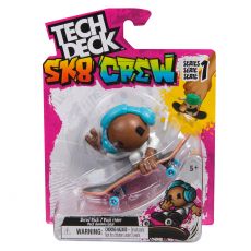اسکیت انگشتی و فیگور تک دک Tech Deck مدل SK8 Crew سری 1 با هدفون آبی, تنوع: 6071054-Blue, image 